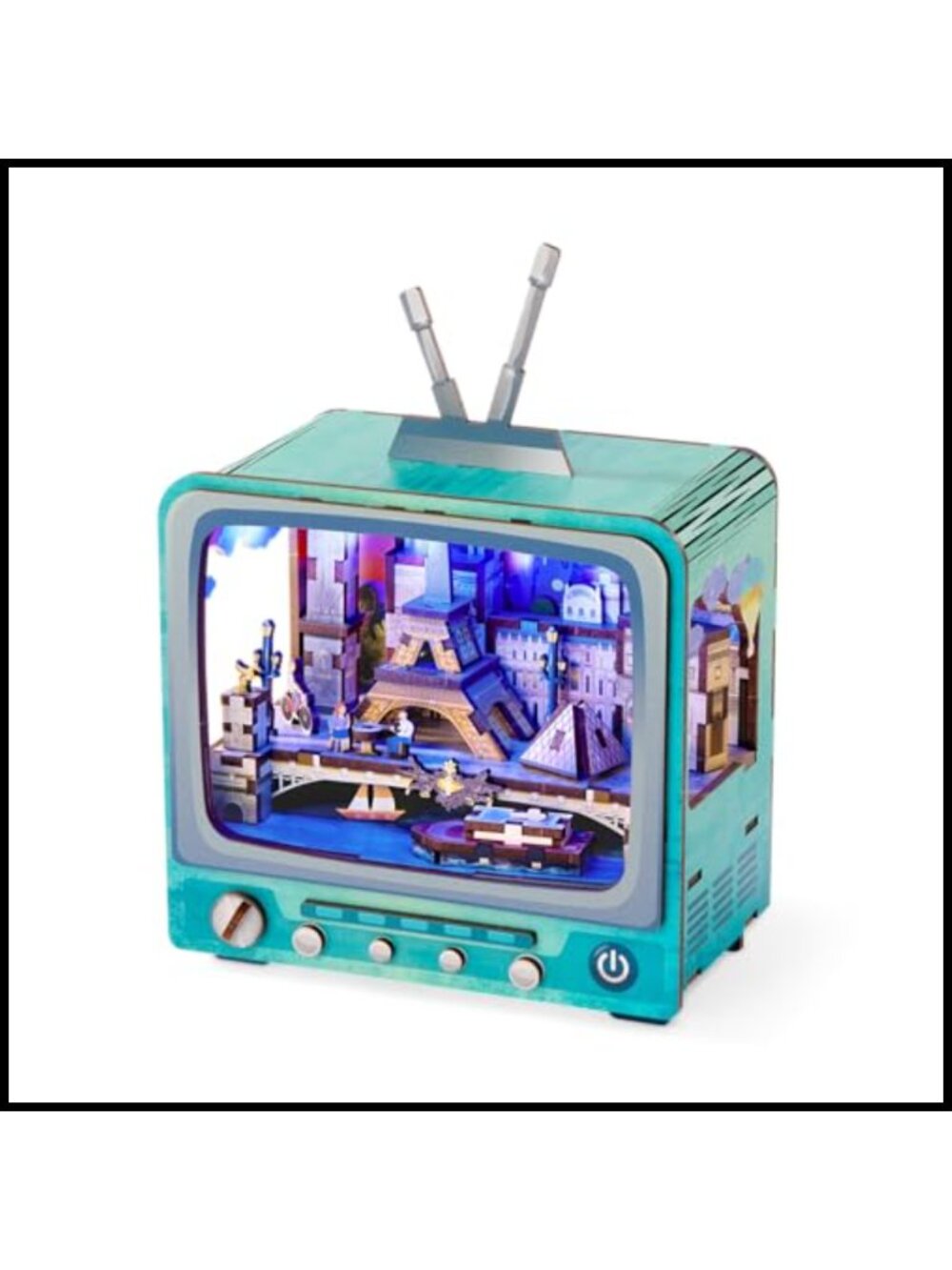 3D Puzzle Model Kit Paris CityVision with LED Lights DIY Desk Decor